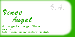 vince angel business card